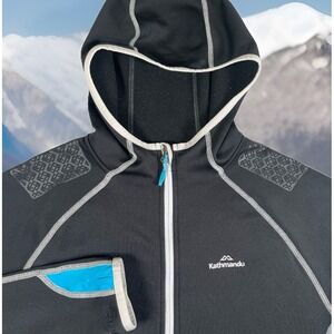 Kathmandu Hooded Jacket Women‎ L Polartec AlticaTECH Soft-shell Full Zip/Pockets